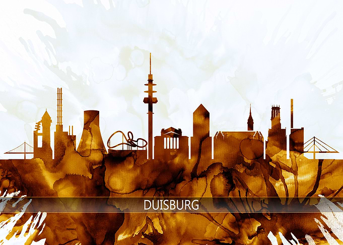 Duisburg Germany Skyline