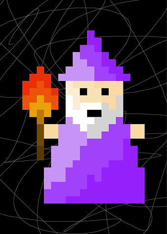 Wizard In Spider Cave