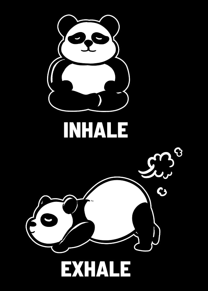 Inhale funny Yoga Master G