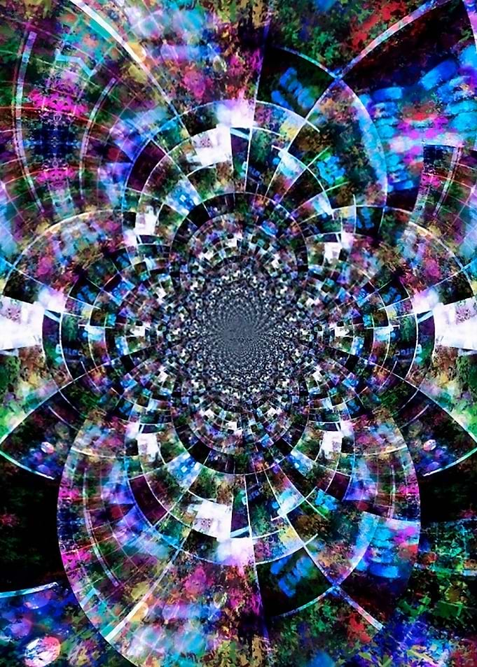 Abstract in vivid colors