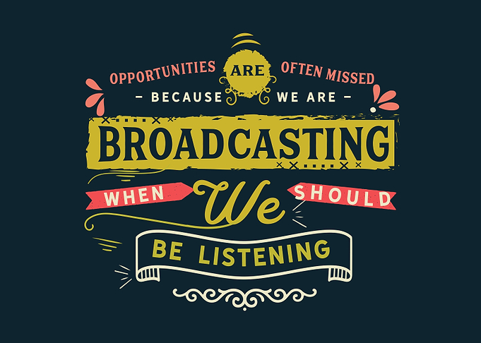 we should be listening