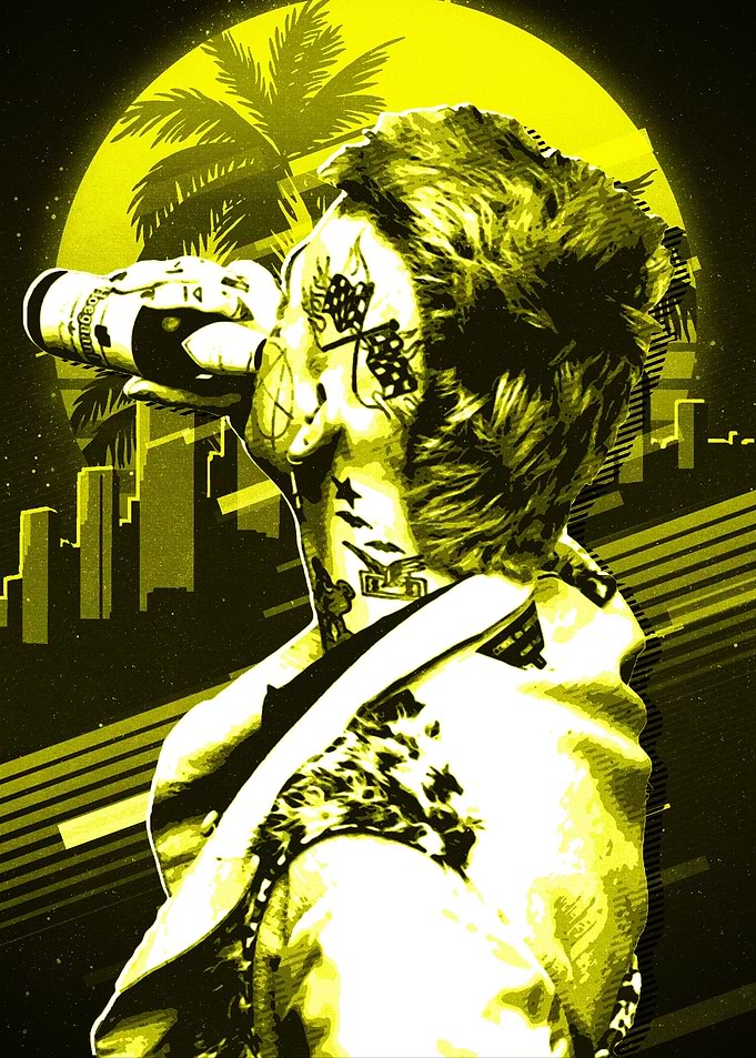 Lil Peep Yellow retro