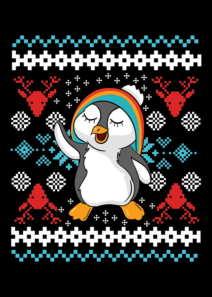 Ugly Christmas Penguin for