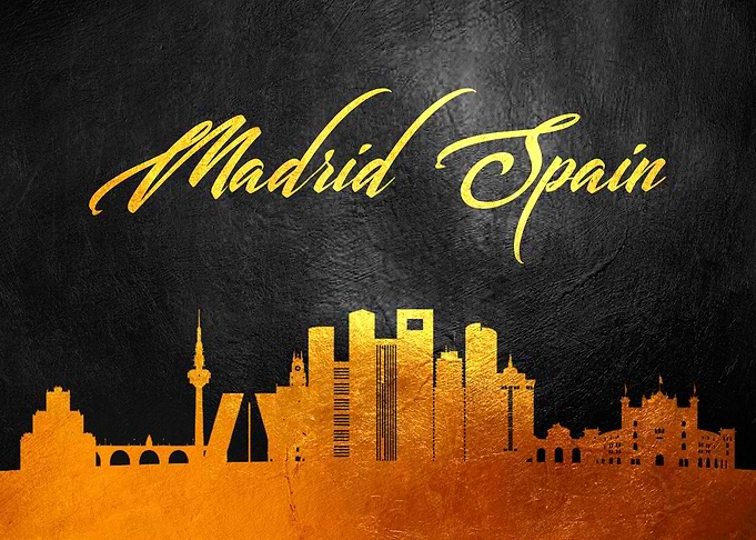 Madrid Spain Skyline