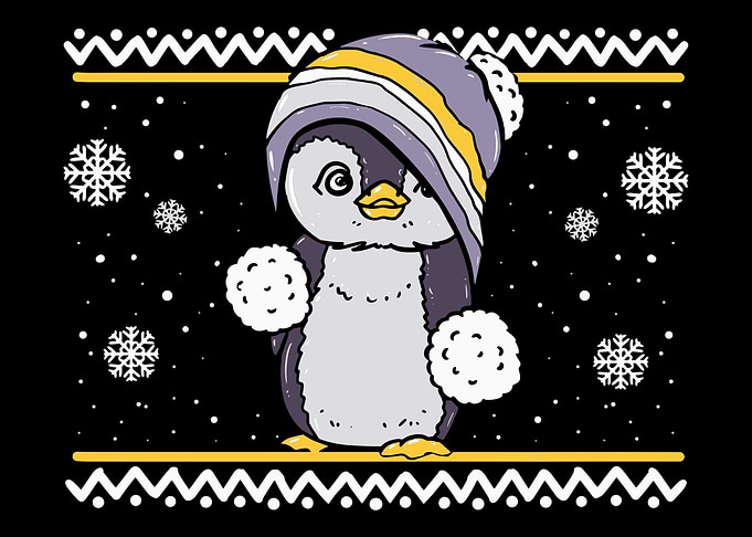 Ugly Christmas Penguin for