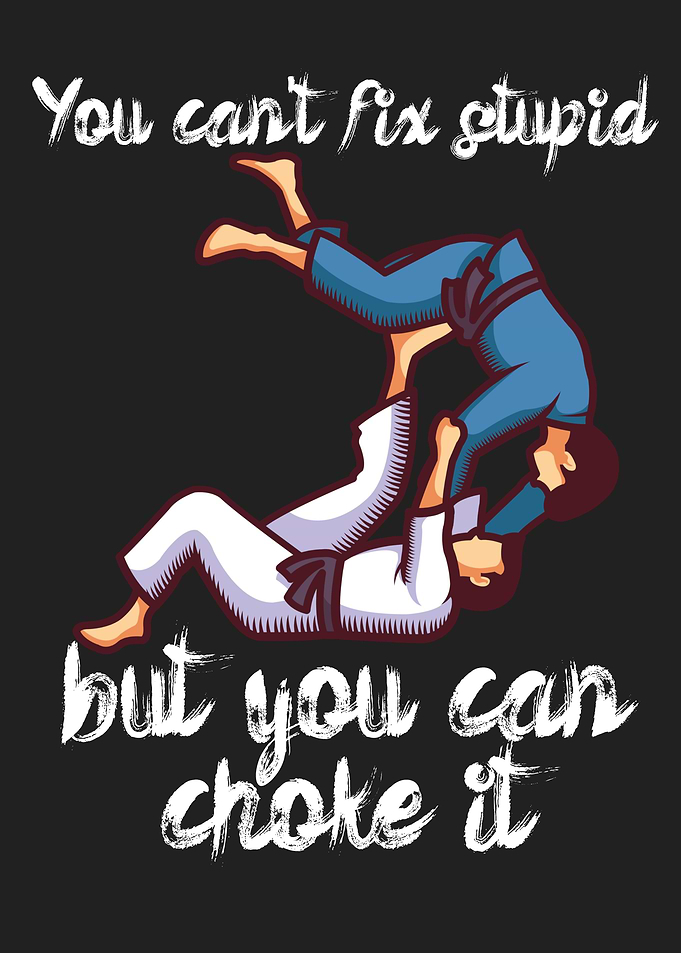 Jiu jitsu choke it