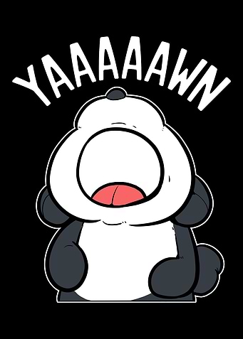 Sleepy panda Sleepy Person