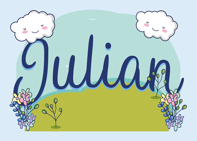 JULIAN Baby Name Sign Gift