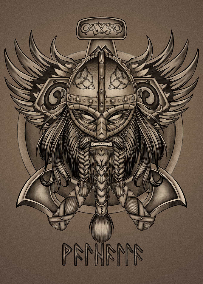 Epic Viking head