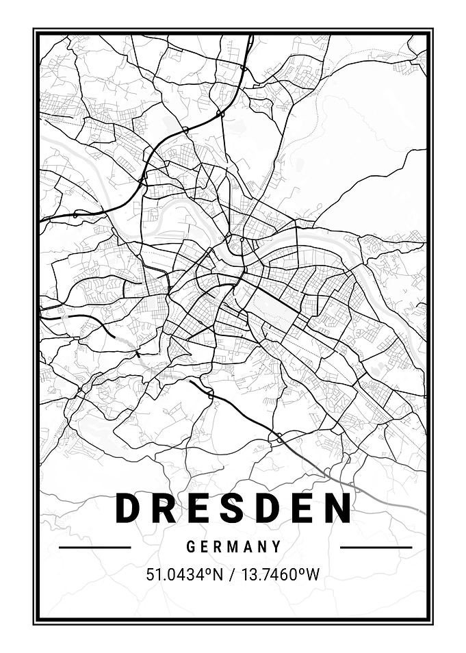 Dresden Light City Map