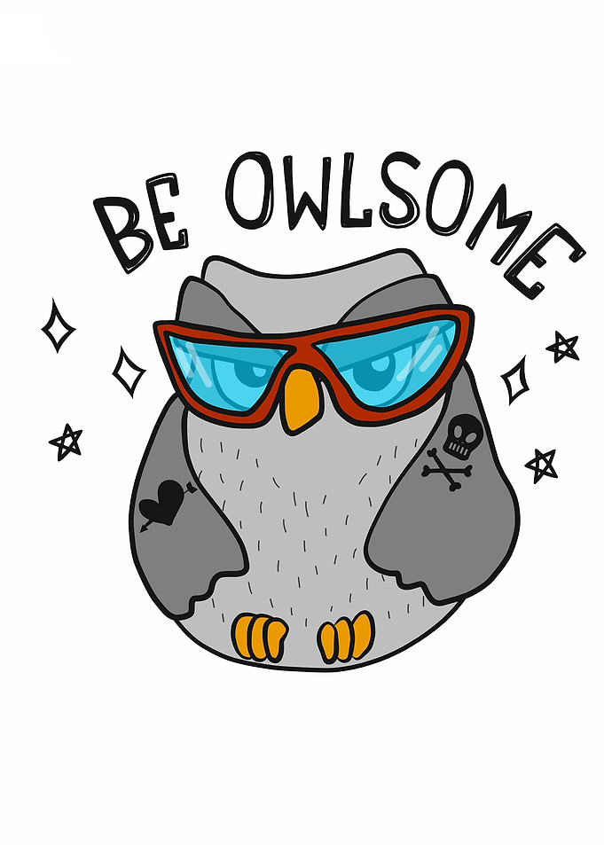 Be Owlsome cute owl