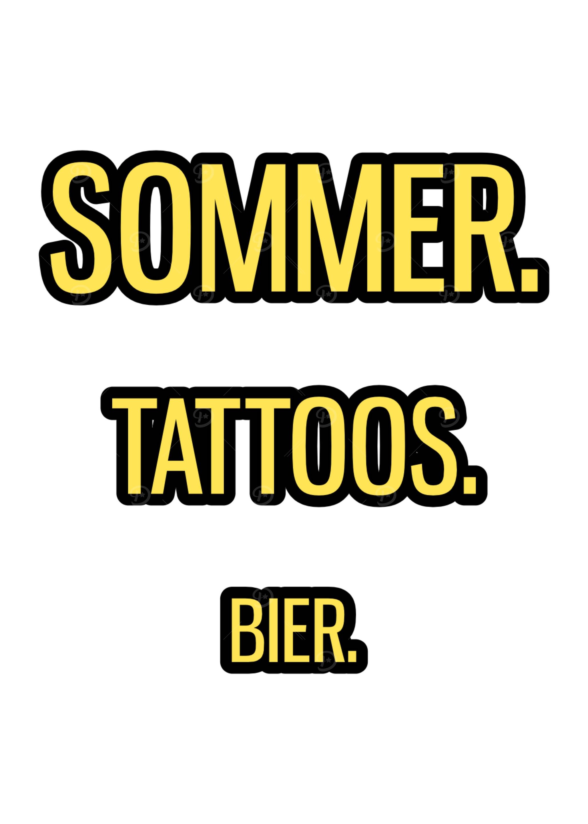Summer Tattoos Drinking