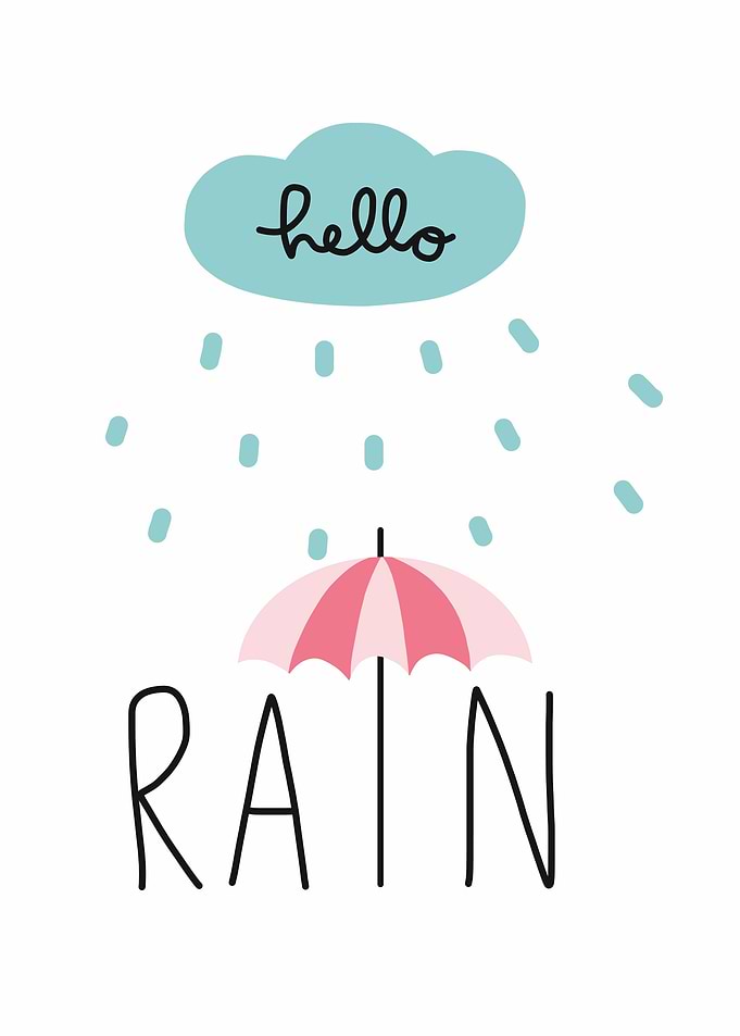 Hello rain cloud umbrella