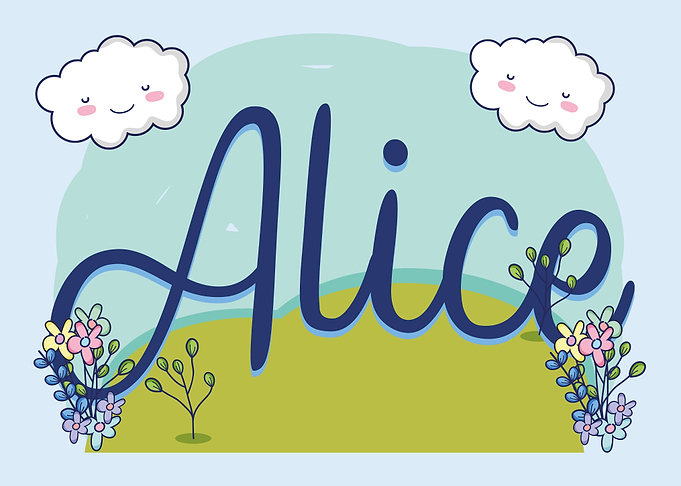 ALICE Baby Name Sign Gift