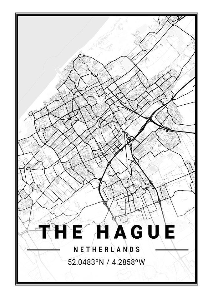 The Hague Light City Map