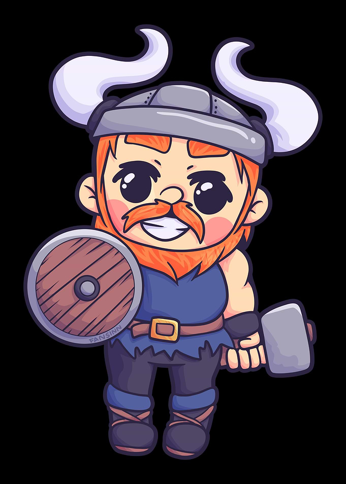 Viking man father Sword Wa