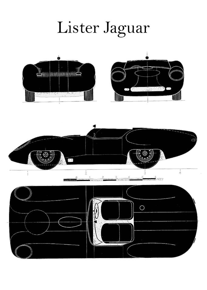 Lister Jaguar Blueprint