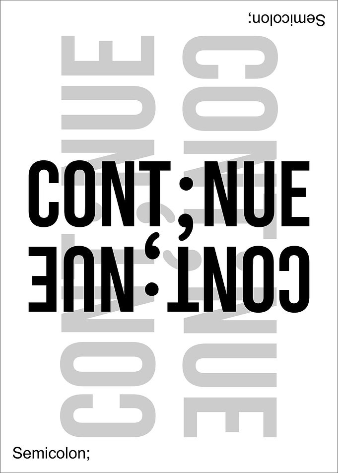 Continue Semicolon White