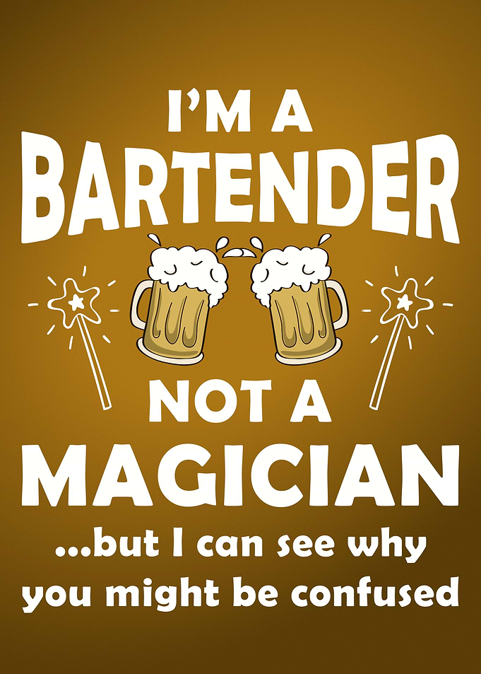 Bartender Vintage Decor