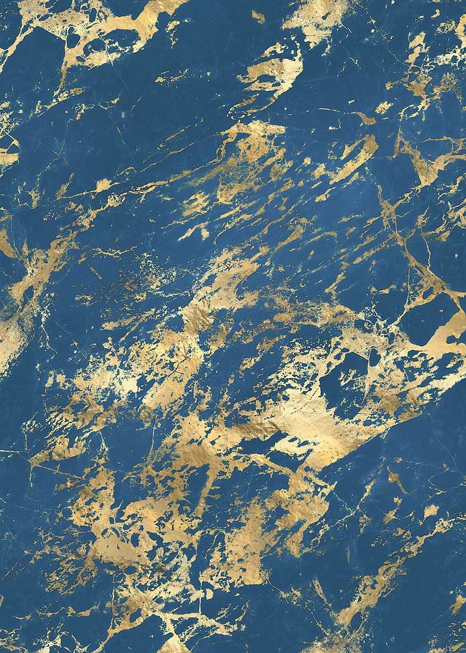 Blue Gold Marble 06