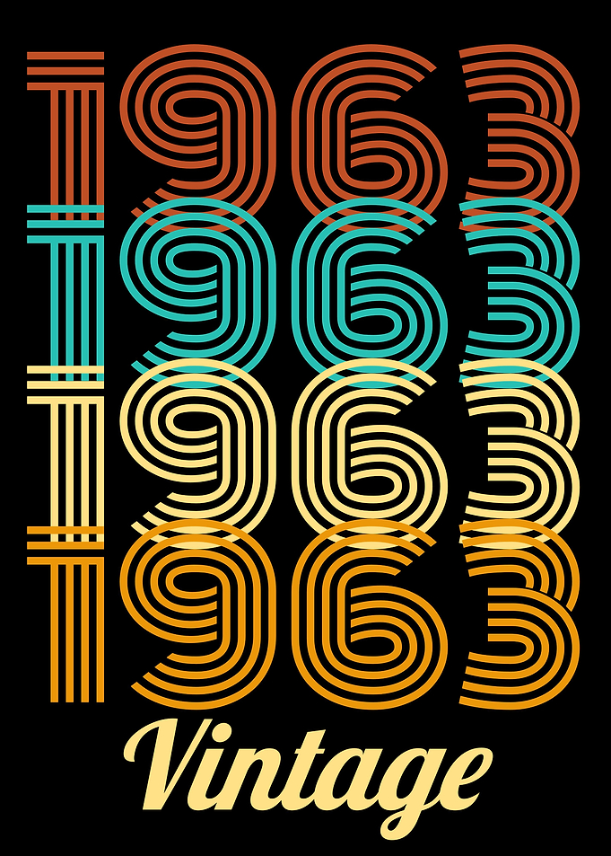 1963 Birthday Year Birth