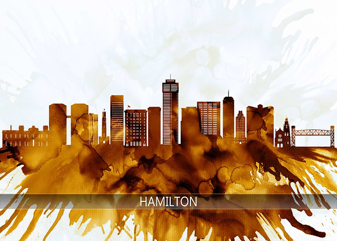 Hamilton Canada Skyline