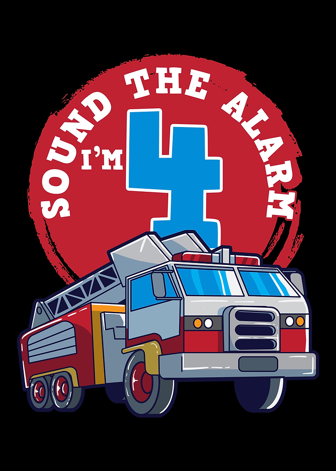4th Birthday Firetruck Fir