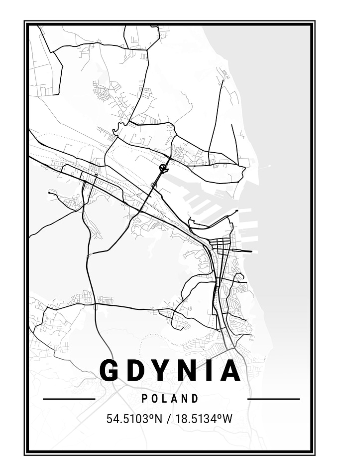 Gdynia Light City Map