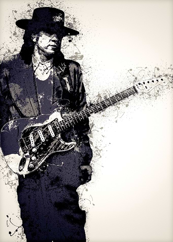 Stevie Ray Vaughan Art 1