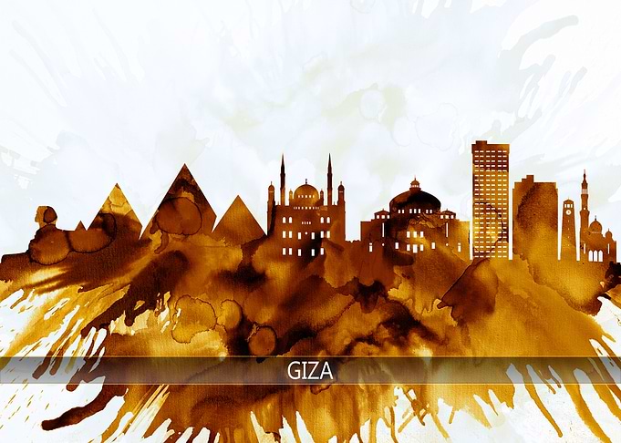 Giza Egypt Skyline
