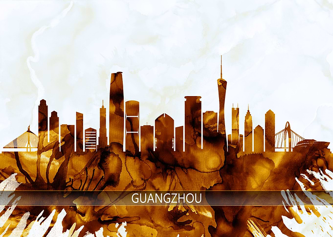 Guangzhou China Skyline