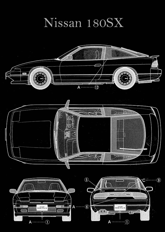 Nissan 180SX Blueprint