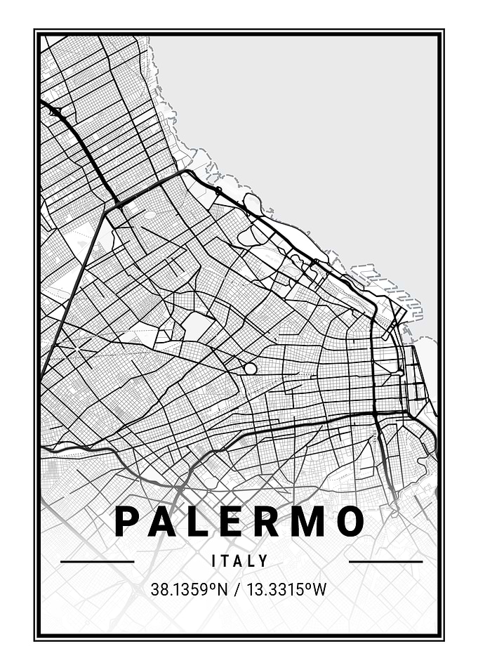 Palermo Light City Map