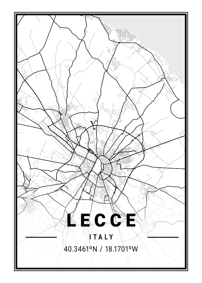 Lecce Light City Map