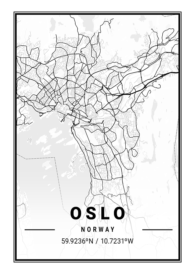 Oslo Light City Map