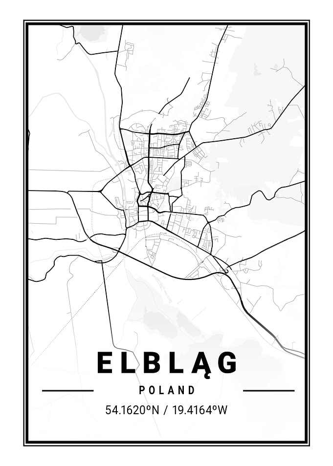 Elblag Light City Map