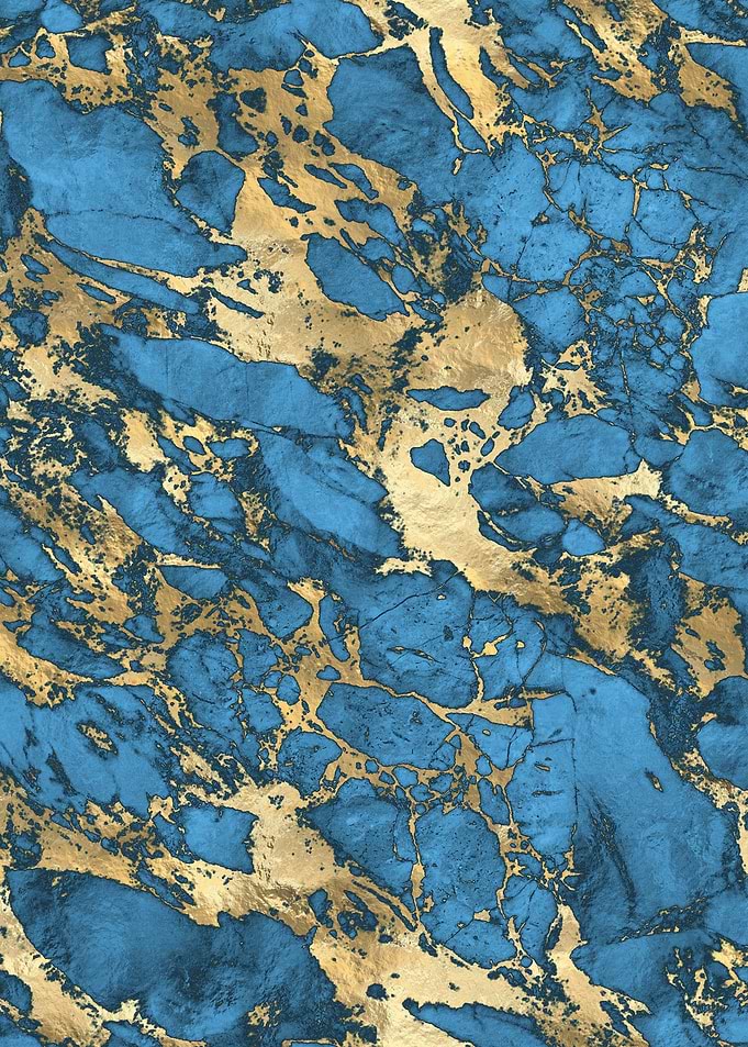 Blue Gold Marble 01