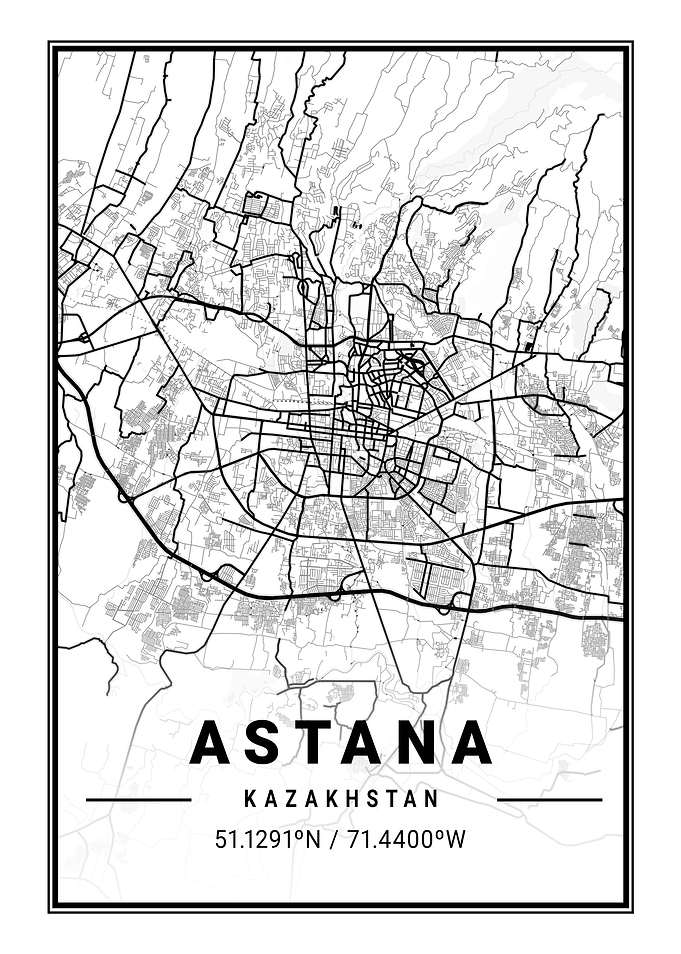 Astana Light City Map