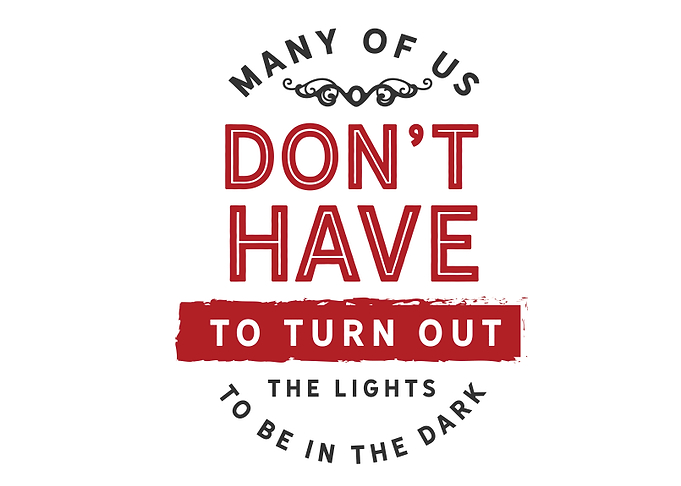 turn out the lights