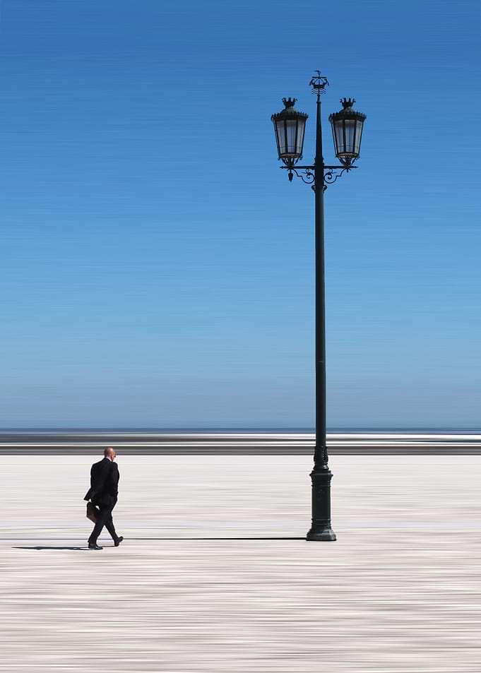 Business man walking