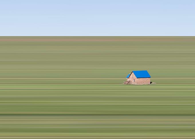 Small house in the prairie