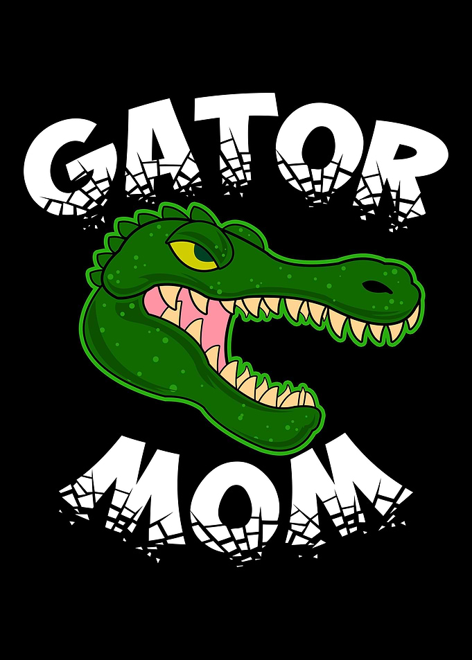 Gator Mom Vintage Retro Mo