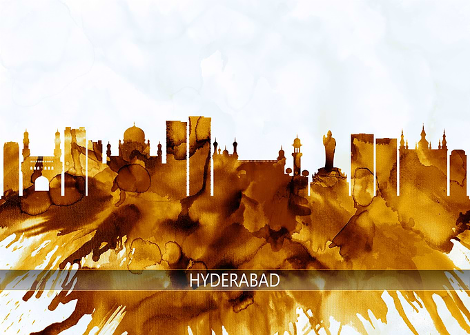 Hyderabad India Skyline
