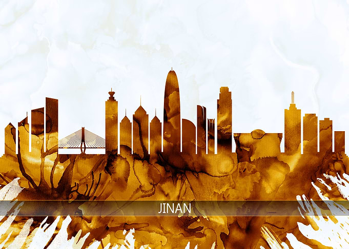 Jinan China Skyline