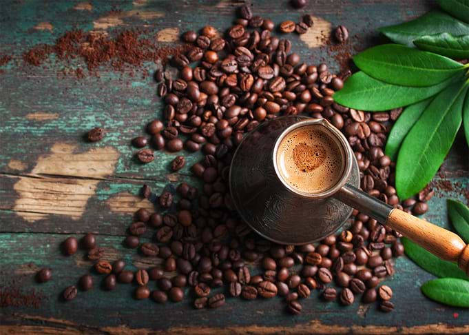 Coffee bean cezve