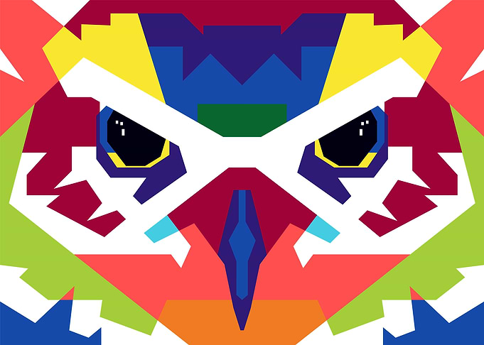 Pop Art Bird Eye