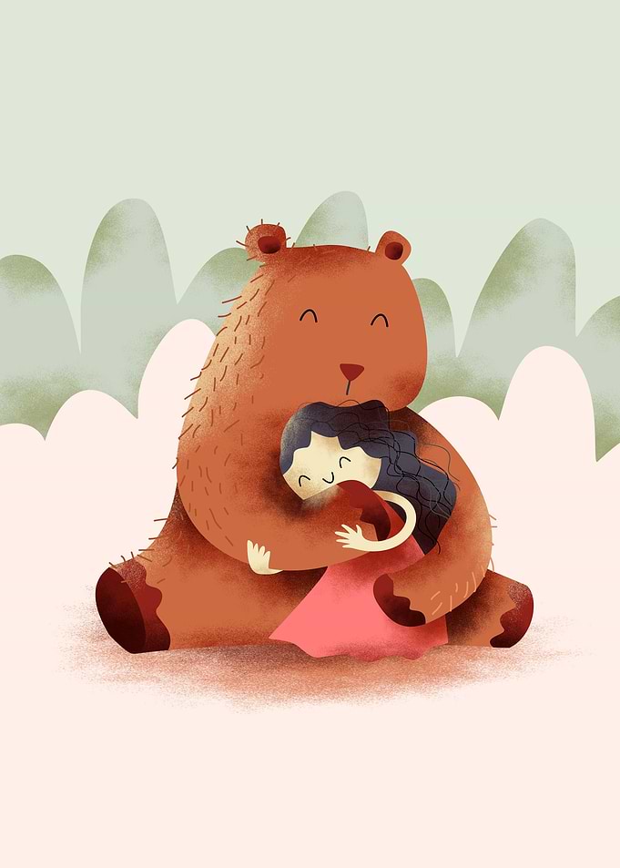 Girl and Bear