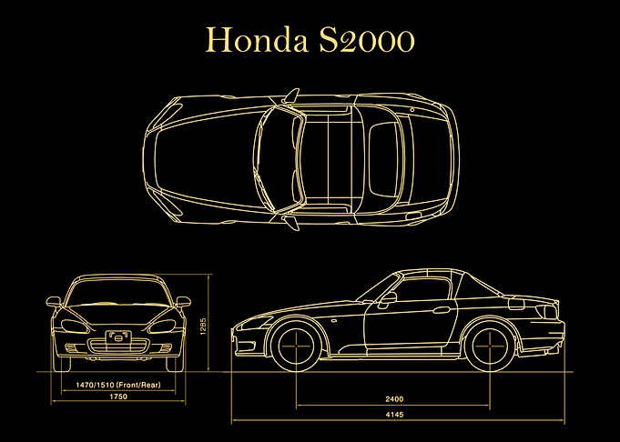 Honda S2000 2005 Blueprint