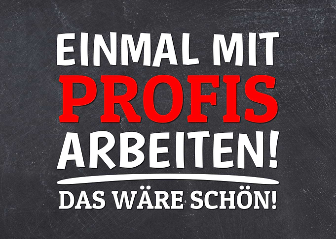 Einmal Mit Profis Arbeiten