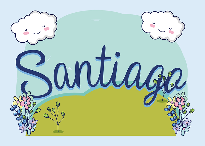 SANTIAGO Baby Name Sign